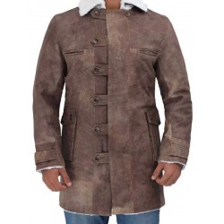 Tom Hardy Distressed Brown Leather Coat
