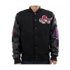 Toronto Raptors Black Letterman Wool Jacket Toronto Raptors Black Letterman Wool Jacket