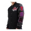 Toronto Raptors Black Letterman Wool Jacket Toronto Raptors Black Letterman Wool Jacket