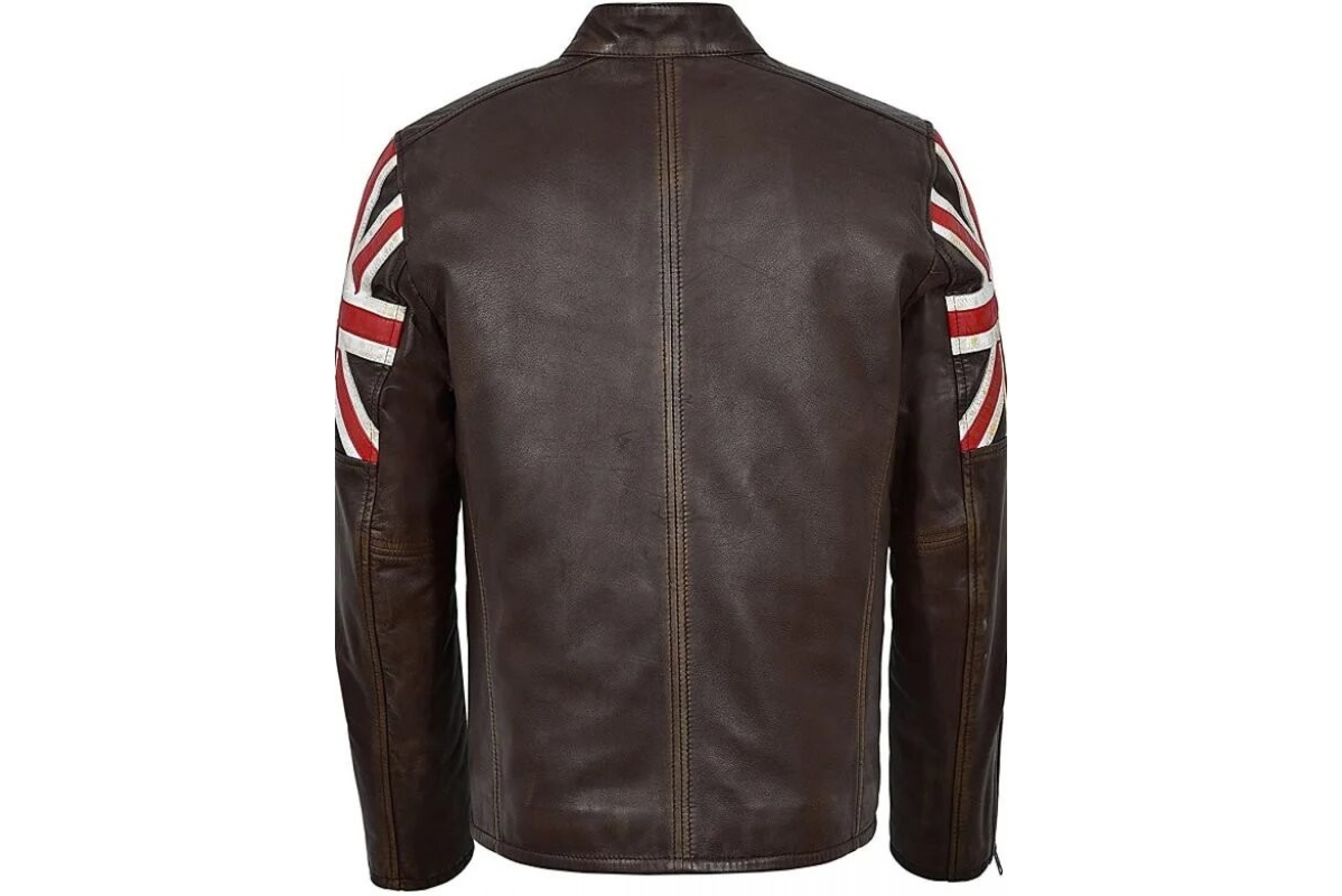 Veste En Cuir Belstaff Homme Taille 42 / S - Marron - Style Moto Biker