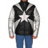 Vanilla Ice Word to Your Mother Silver and Black Leather Jacket