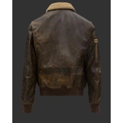 Vladimir Putin Inspired Leather Bomber Jacket