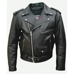 WWE Cody Rhodes US Flag Black Leather Jacket