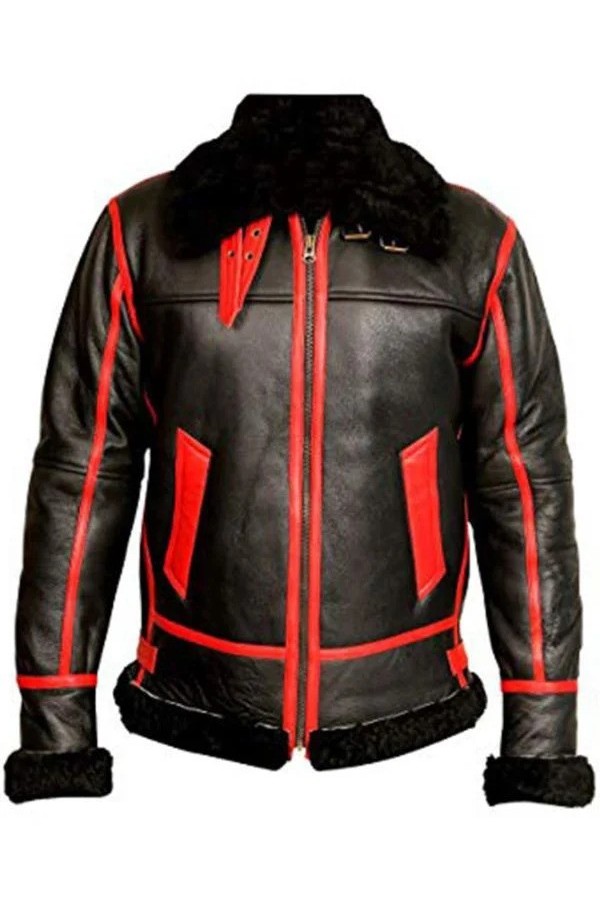 WWII B3 Pilot Black Leather Jacket WWII B3 Pilot Black Leather Jacket