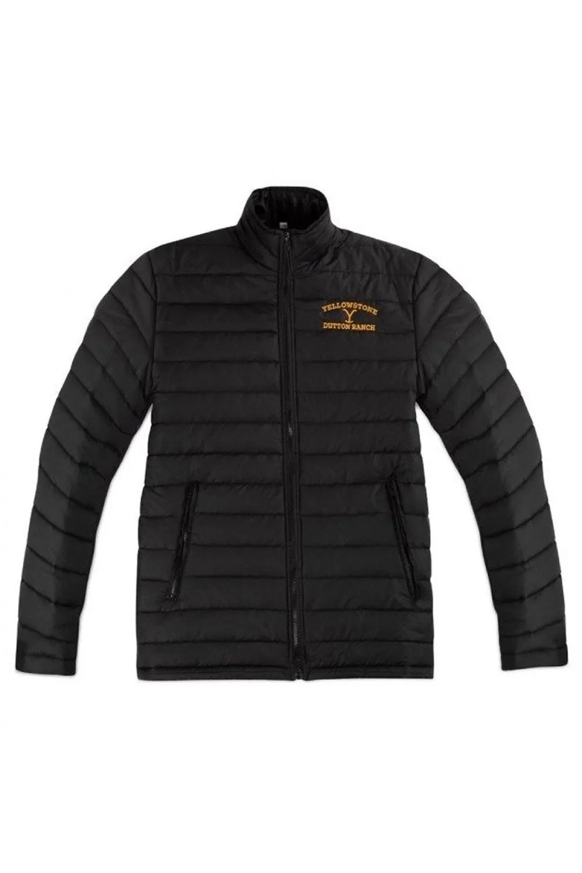 Yellowstone Season 05 Dutton Ranch Black Puffer Jacket