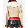 Fast X 2023 Nathalie Emmanuel Red & White Leather Biker Jacket Fast X 2023 Nathalie Emmanuel Red & White Leather Biker Jacket