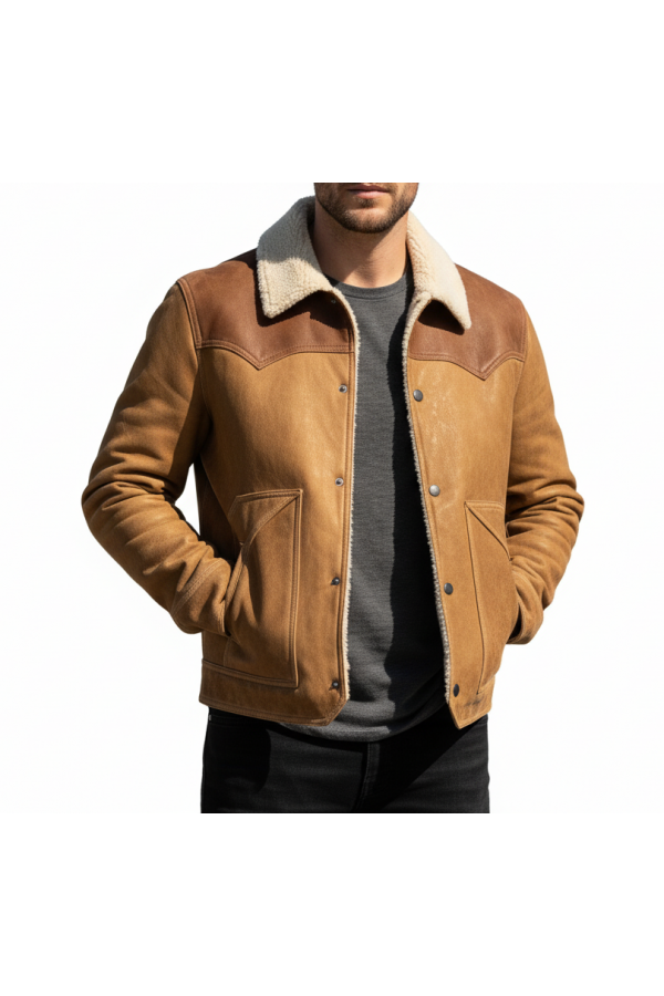 John Dutton Yellowstone Season 3 Leather Jacket