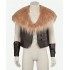 Aaron Taylor-Johnson’s Kraven the Hunter Brown Leather Fur Vest