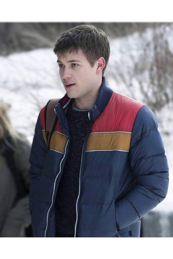 Connor Jessup Locke & Key Tyler Locke Puffer Blue Jacket – Inspired TV Show Outerwear