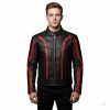 TRON Ares Inspired Black & Red Leather Jacket