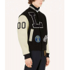 FW22 Louis Vuitton Black and White Varsity Bomber Jacket