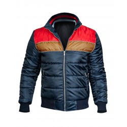 Connor Jessup Locke & Key Tyler Locke Puffer Blue Jacket – Inspired TV Show Outerwear