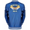 Blue Neighborhood Watch Jacket – Satin Bomber Style Blue Neighborhood Watch Jacket – Satin Bomber Style