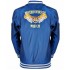Blue Neighborhood Watch Jacket – Satin Bomber Style
