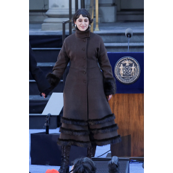 Rama Duwaji 2026 Brown Fur Coat