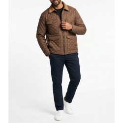 Kevin Costner Yellowstone Season 4 John Dutton Brown Quilted Jacket