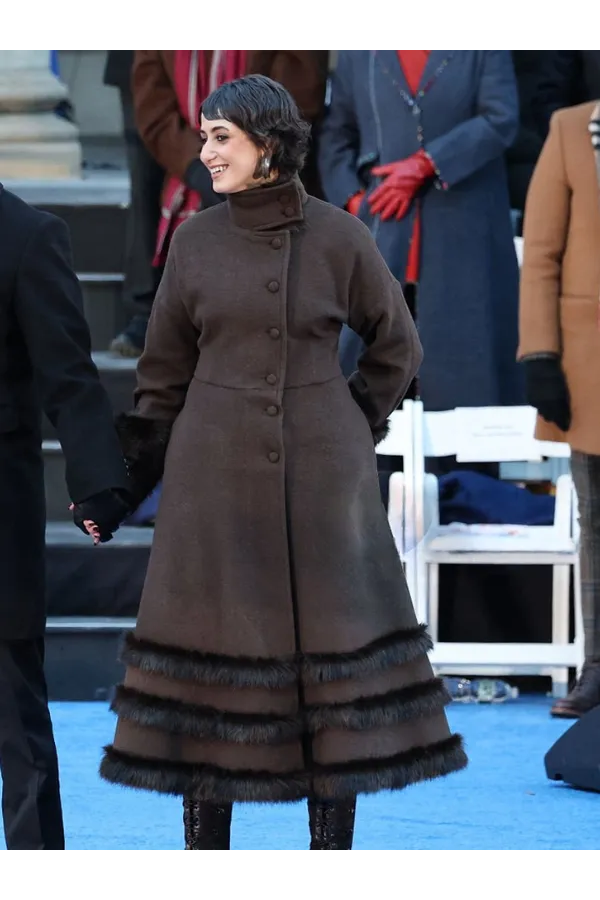 Rama Duwaji 2026 Brown Fur Coat