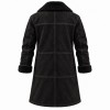 The Walking Dead Dead City S3 Negan Black Shearling Coat