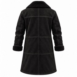 The Walking Dead Dead City S3 Negan Black Shearling Coat