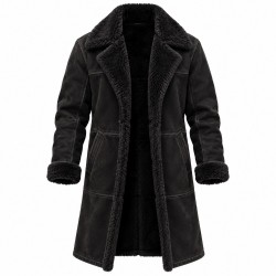 The Walking Dead Dead City S3 Negan Black Shearling Coat