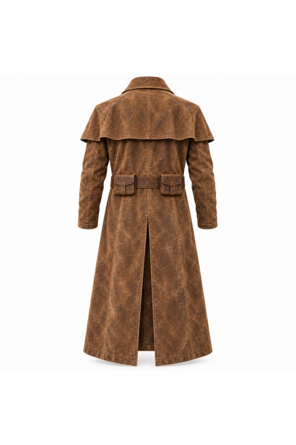 Fallout NCR Veteran Ranger Duster Suede Leather Coat