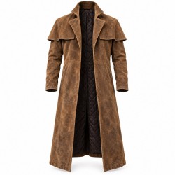 Fallout NCR Veteran Ranger Duster Suede Leather Coat