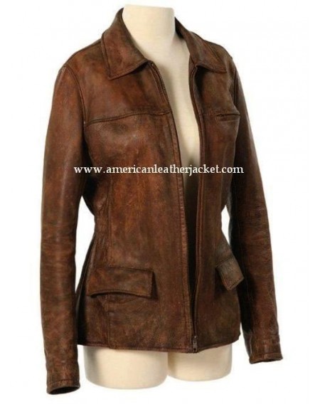 The Hunger Games Brown Leather Jacket - Katniss Everdeen Jacket